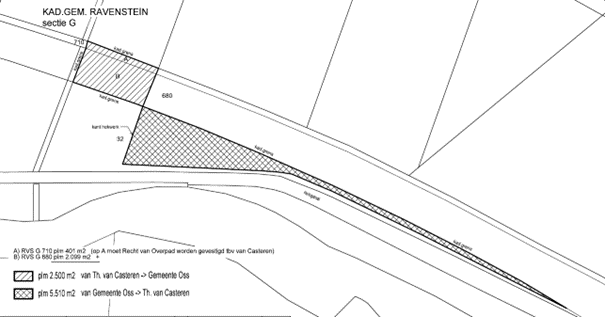 plattegrond Hoogstraat in Ravenstein
