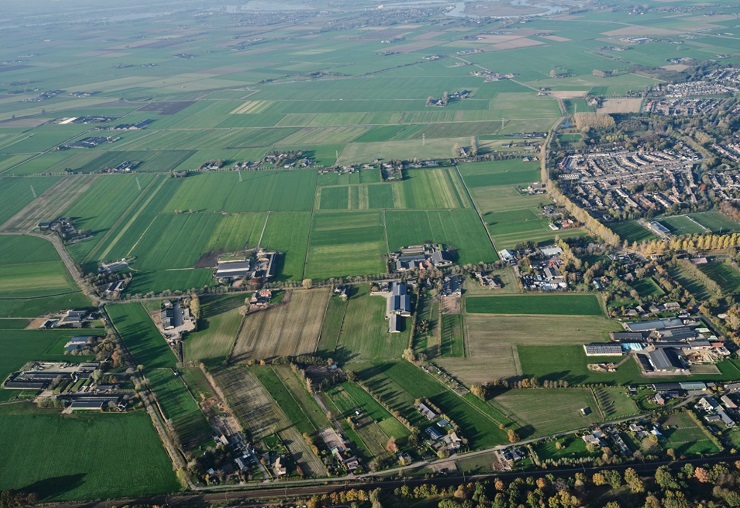 Plangebied nieuwe woonwijk in Oss-west