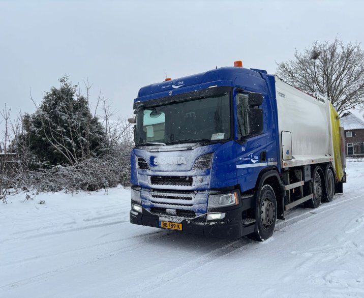Afvalinzameling aangepast door winterweer