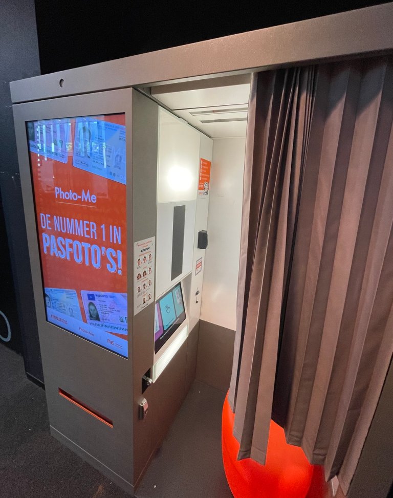 Pasfotohokje vandaag niet beschikbaar