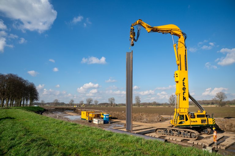 Wegafsluiting Lithoijensedijk vanaf 28 april voor de dijkversterking in Lithoijen