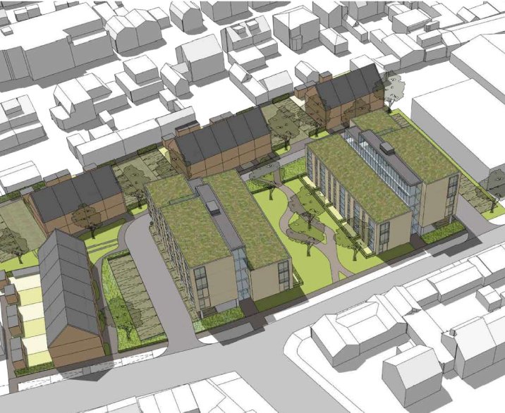 Bouw tekening nieuwe woningen