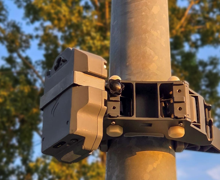Vleermuizen sensor op lantaarnpaal
